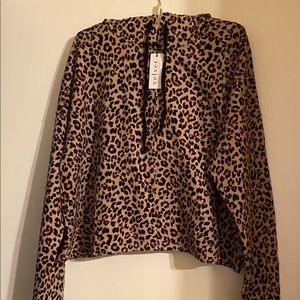 Leopard print hoodie